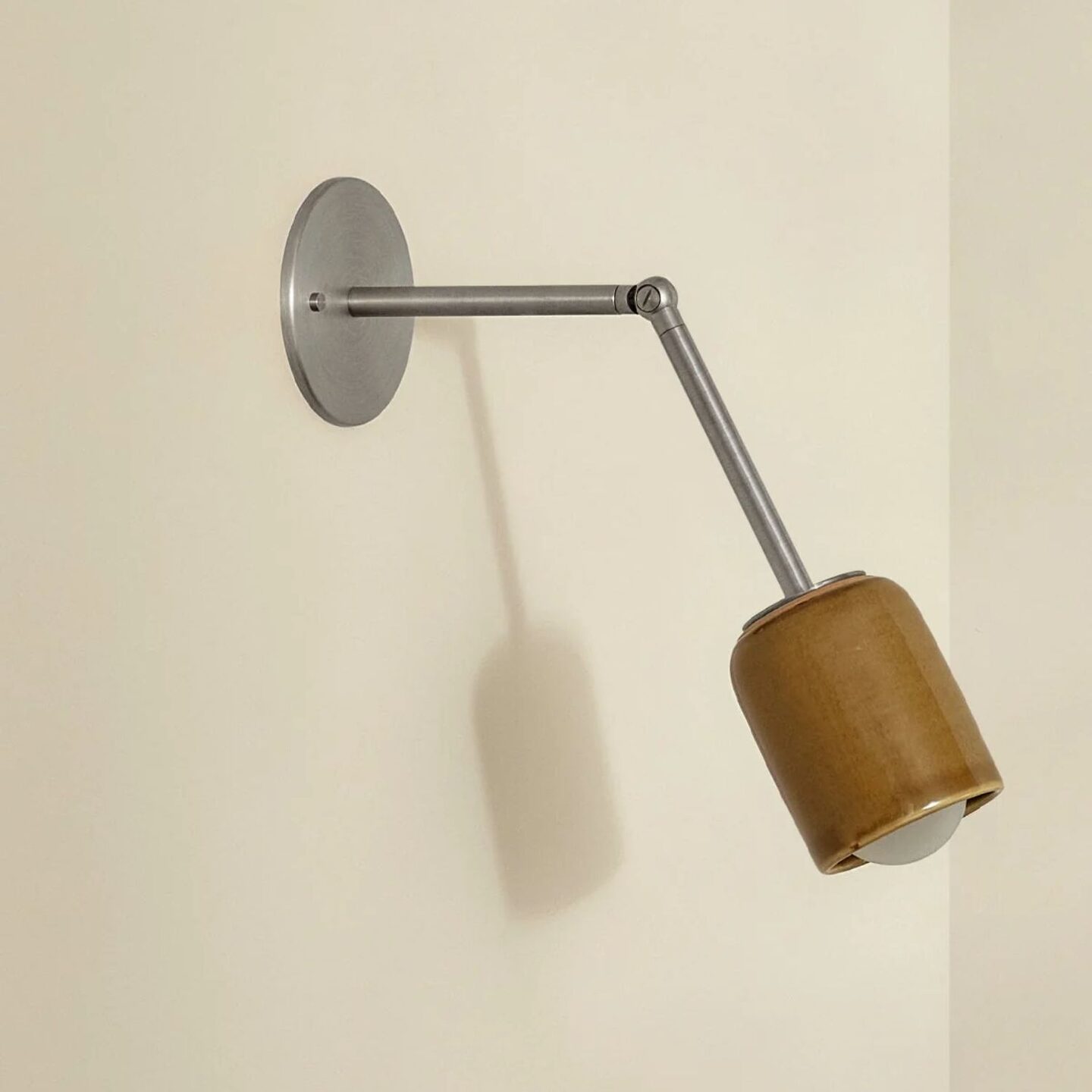 Terra 1 Long Wall Light Chartreuse, Brushed Nickel, IP44
